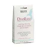 DiabEase Antibacterial Dead Sea Mineral Bath Salts, Naturally Unscented