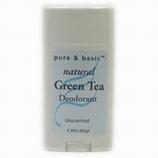 Natural Green Tea Deodorant Stick, Unscented