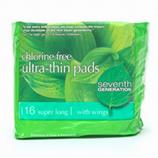 Chlorine Free Ultra-thin Pads with Wings-Super Long