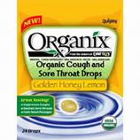 Organic Cough and Sore Throat Drops, Golden Honey Lemon