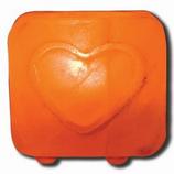 Salt Tea Candle Heart Design